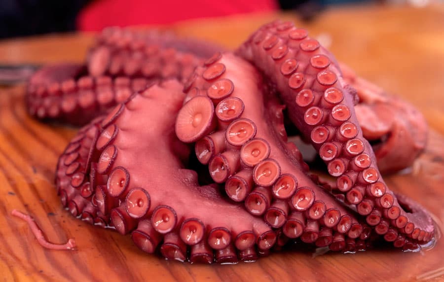 Preparación de pulpo